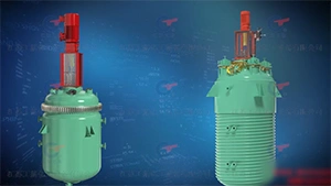 Эмалированный реактор с рубашкой из полутруб