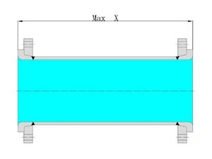 Эмалированная прямая труба