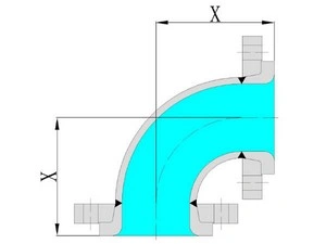 Эмалированный отвод 90° (колено)