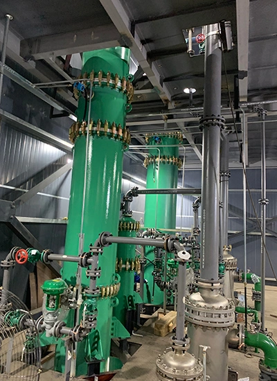 Эмалированные колонны в работе на объектах заказчиков