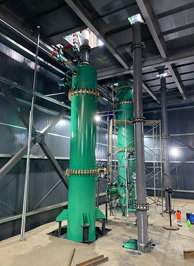 Эмалированные колонны в работе на объектах заказчиков