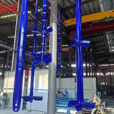 Эмалированная мешалка комбинированного типа (импеллер+лопасть)