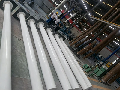 Трубы теплообменника с белым эмалевым покрытием